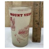 1950s Mount Vernon Virginia Souvenir Glass