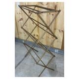 Vintage Wood Folding Drying Rack