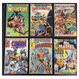 6 Marvel Comics- Wolverine, Conan, Contest of Cham