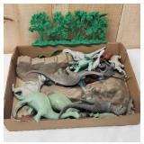 Vintage Dinosaur play set