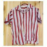 Lee Havre 1970's Short Sleeve Shirt red/white/
