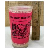 1950s Smoky Mountains National Park Souvenir Glass