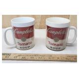 2 Campbell's Soup Advertising Mugs