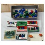 Assortment of Christmas Light Bulbs