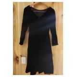 Woman's Black Velvet Dress