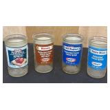 4 Kraft Spread Glass Jars
