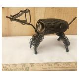 Vintage Wire Poodle Letter Holder Metal