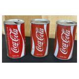 3 Vintage Coca-Cola Cans