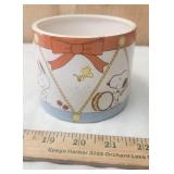 Snoopy & Woodstock Planter 1965 Ceramic