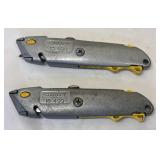 2 Stanley Utility Knives