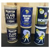 6 Morton Salt Containers