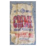 Creme Idaho Potatoes Burlap Sack/cut