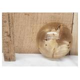Glass Paperweight Dandelion