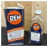 REM Cough Medicine Glass Jar w/ Box