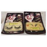 2 Elvira 1980's Flashy Lashes