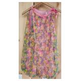 1970's Floral Sleeveless Blouse
