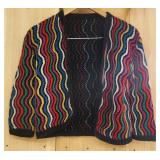 Multi Color Knit Cardigan 1970's