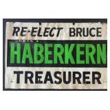 Vintage Election Cardboard Poster- Treasurer