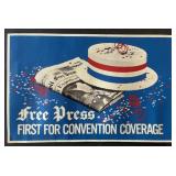 Detroit Free Press Convention Coverage Poster