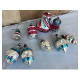 1950s Indent Glass Christmas Ornaments