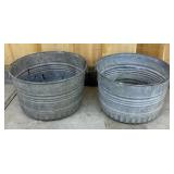 2 Bushel Style Galvanized Bucket