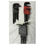 3 Sets of Hex Keys