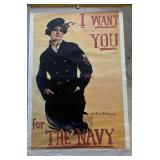 1974 'I Want You for the Navy' Recruiting Poster