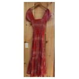 1970's Mistra Red White Dress