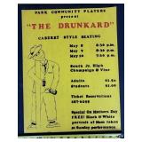 'The Drunkard' Park Community Players Poster