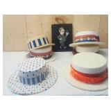 Festive Styrofoam Hats/Gay 90's