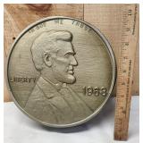 Abe Lincoln Plastic Penny Coin Bank