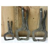 3 Vise Grip Clamps