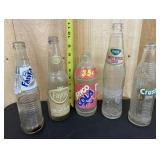 Faygo, Fanta, Crush Glass Bottles