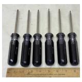 Set of 6 Star Bit Screwdrivers