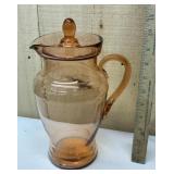 Pink Depression Glass Pitcher