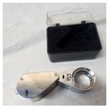 Jewelers Handheld Magnifying Glass/case