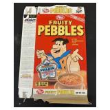 Post Fruity Pebbles Cereal Box