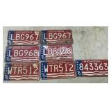 7 Michigan License Plates