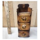 Wood Sewing Notion Box Organizer