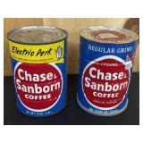 2 Chase & Sanborn Coffee Tins
