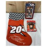 #20 Tony Stewart Ornaments & Stocking