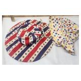 2-1970's Patriotic, Wonder Bread Inspired Hats
