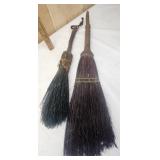 2 Old Straw brooms