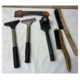 4 Scrapers & 2 Wire Brushes