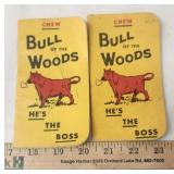 2 Tobacco Chew Bull Of The Woods Notepads