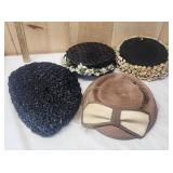 5 Vintage Ladies Hats