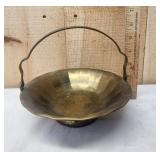 Brass Handled Decor Basket/ Bowl