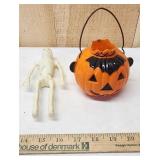 Small Jack O Lantern & Skeleton