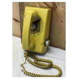 Yellow Michigan Bell Rotary Wall Phone