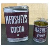 Hershey's Cocoa & Syrup Containers